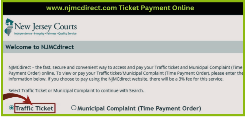 NJMCDIRECT - www.njmcdirect.com Ticket Payment Online